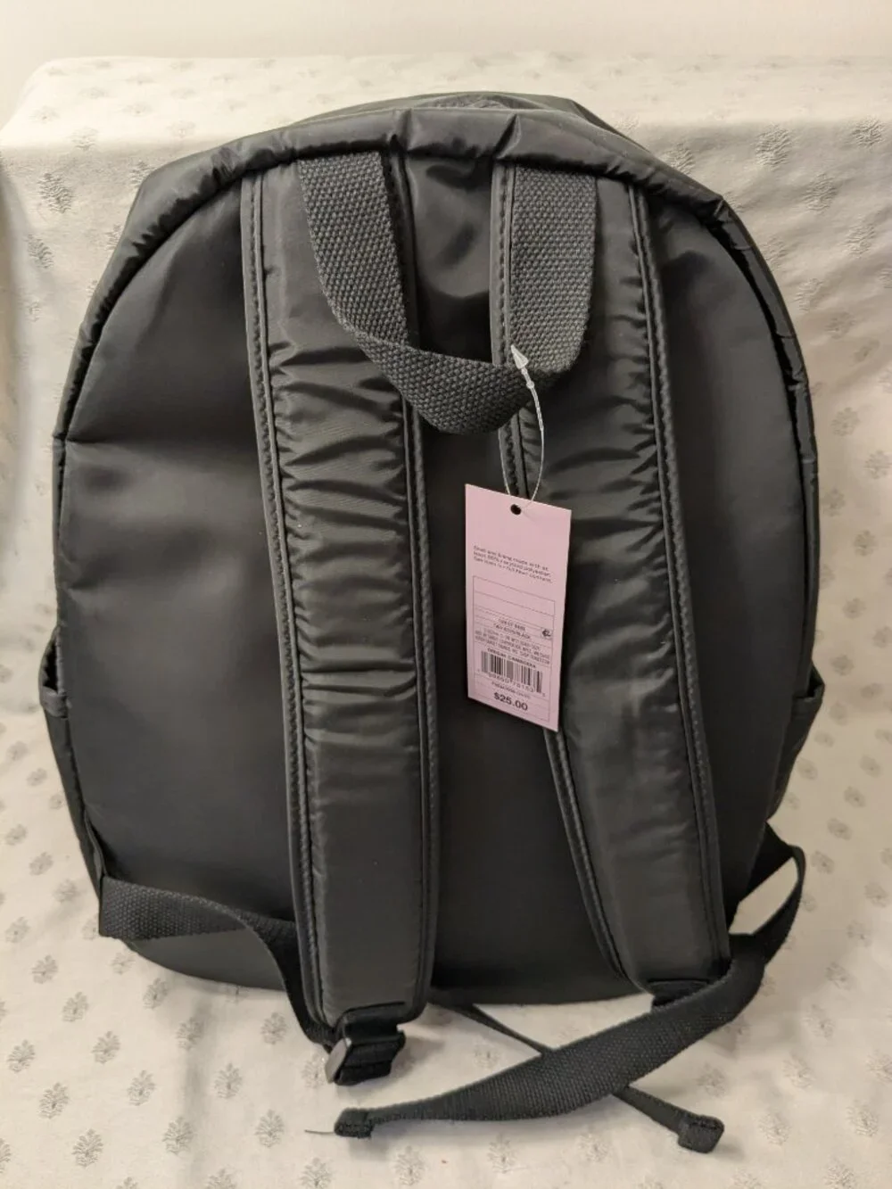 New! Black Backpack with Padded Straps